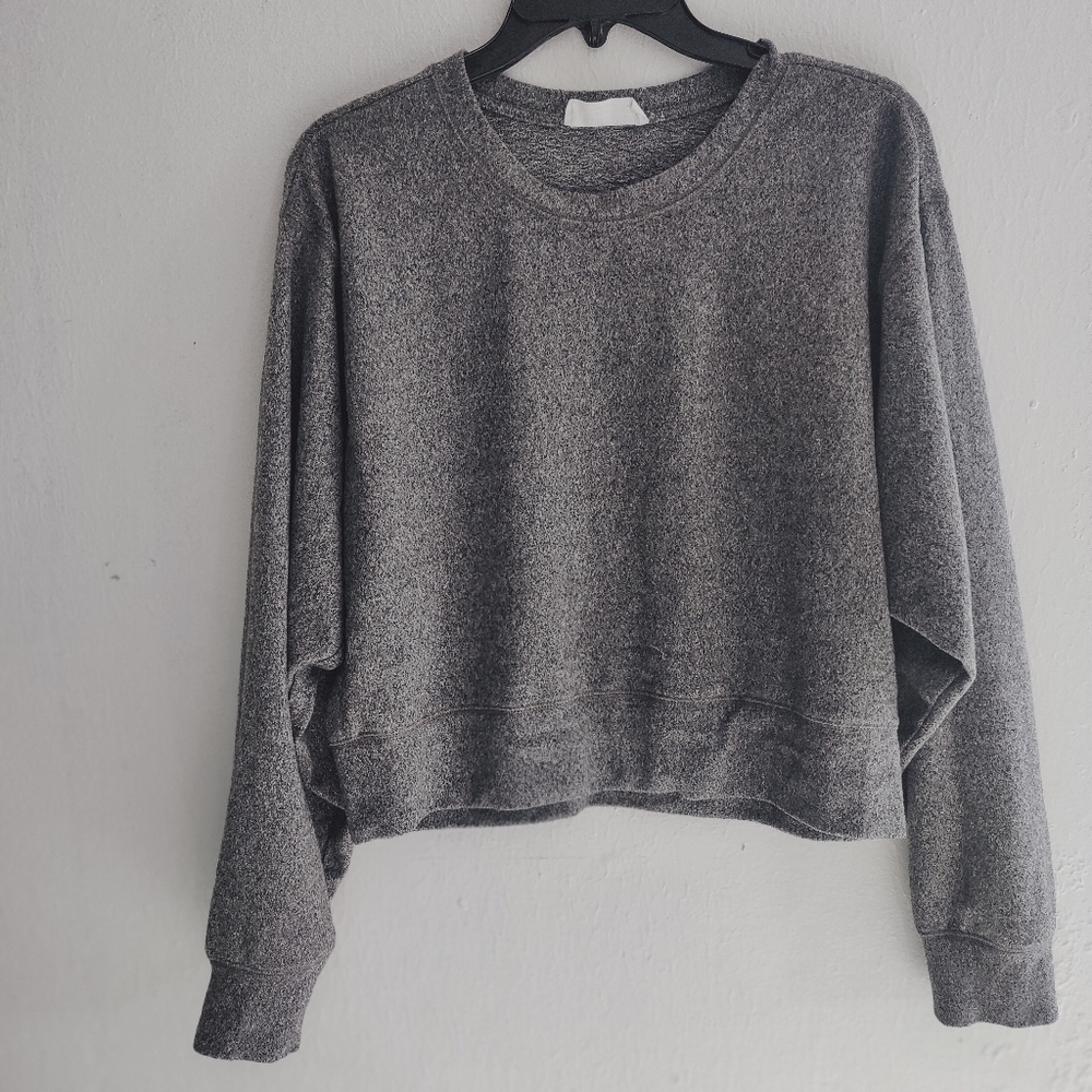 Cozy Gray Crop Sweater